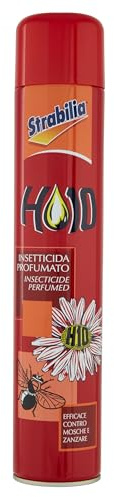 Strabilia H10 Insetticida Spray Mosche e Zanzare, Insetticida Profumato, Lunga Durata, Casa e Giardino - 500 ML