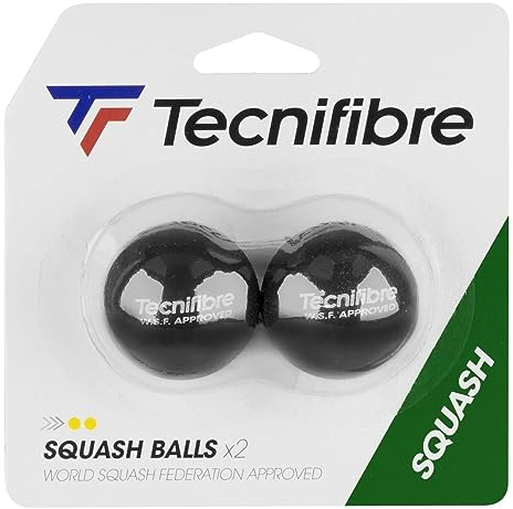 Tecnifibre - 2 Squashbälle Doppelter Gelber Punkt, Nicht zutreffend
