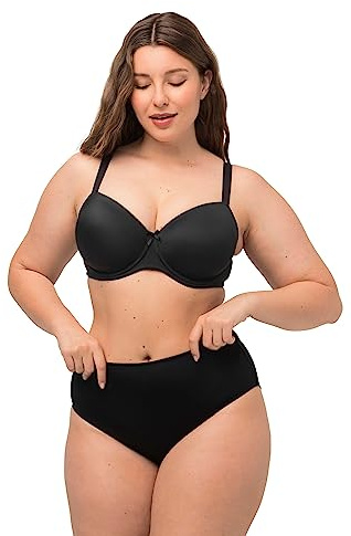 Ulla Popken kvinnors strykbräd-bh, softschalen, Uni, C-kopp full täckning behå