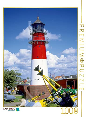 CALVENDO Puzzle Leuchtturm Büsum 1000 Teile Puzzle hoch | Lege-Größe cm Foto-Puzzle für glückliche Stunden