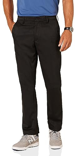 Amazon Essentials Pantaloni da Golf Elasticizzati vestibilità Dritta da Indossare Tutto Il Giorno Uomo, Nero, 42W / 30L