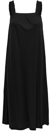 ONLY Damen Onlmay S/L Mix Dress JRS Noos Kleid, Schwarz, S EU
