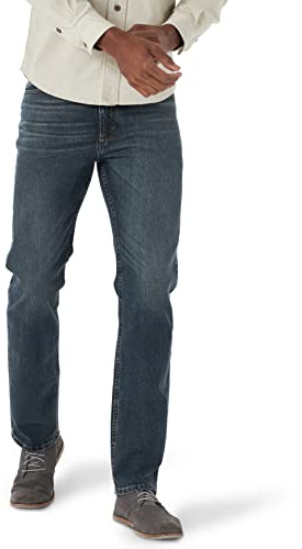 Wrangler Men's Free-to-Stretch Regular Fit Jean, River, 40W x 30L