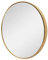 [en.casa] Wandspiegel Modugno 60 cm Badezimmerspiegel Badspiegel Schminkspiegel Hängespiegel rund Aluminiumrahmen Wandmontage Gold