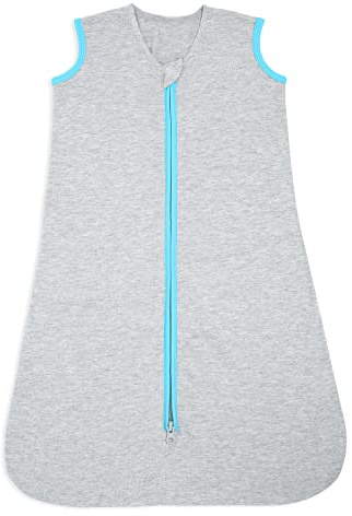 HALO Sac de Couchage pour bébé 1 tog Sleepsack | 100% Coton, Gris pour Les bébés | Changement de Couche Zip Facile | Lullaby Trust Partners | Unisexe, garçons et Filles, 0-6 Mois