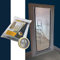 KIRFEE 2 Pack Plastic Door Covers for Interior Doors | Dust Door Sheet with Zip 1.2m x 2.2m | Includes Masking Tape | Perfect Door Covers for Decorating and DIY Projects | Plastic Door Curtain.