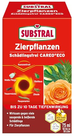 Substral Careo Eco Schädlingsfrei Konzentrat 75 ml + Nexa Lotte Gelbstecker 10 Stück – Schädlinge an Zierpflanzen effektiv bekämpfen: gegen Trauermücken, Blattläuse, Weiße Fliege