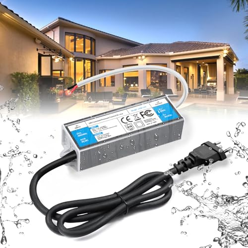 BRIMETI LED Transformator 12V 36W 3A IP67 Vattentät AC 220V till 12V DC LED Drivrutin Strömförsörjning Konstant Spänning Slim Lågspänning Nätadapter med Netzteil för Strip Lampor Utomhus