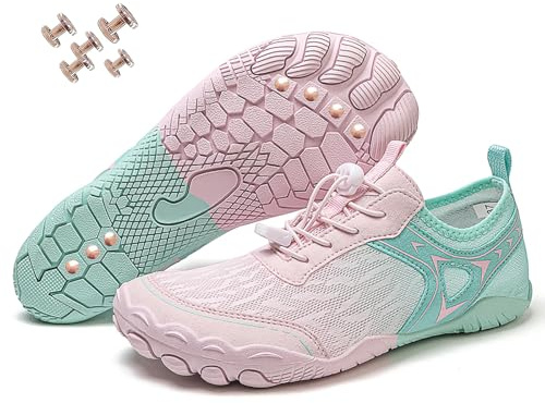 Grounding Shoes with Copper, New Waterproof Non-Slip Comfort Hike Shoe, Copper Grounded Barefoot Footwear Womens Mens (H06Pink Moon, Adult, Women, 5, Numeric, UK Footwear Size System, Medium)