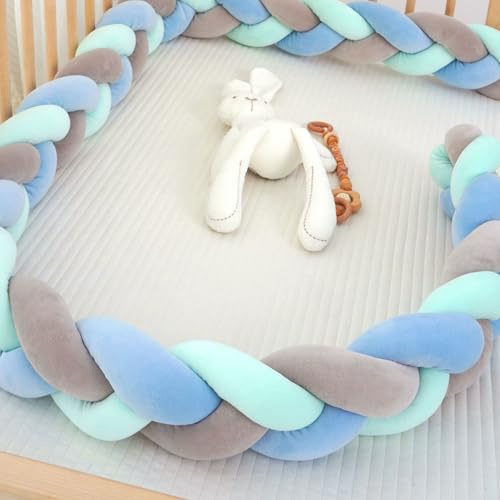 GYCF Braided Knotted Pillows, Braided Cushion, Bed Guard Rail Surrounds Cushions, All-Round Protection Pillow for Bed, Thick Soft Breathable Cushion Side Protectors,A10,2 m