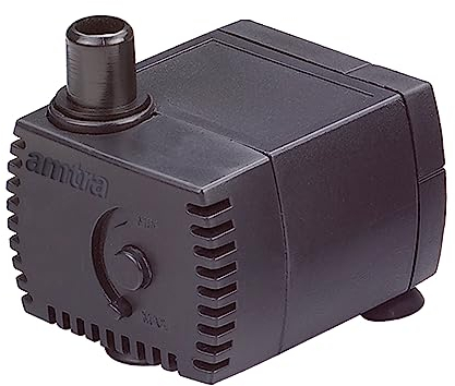 Amtra Stream 230 – Tauchpumpe für Aquarien, leise, einstellbarer Wasserdurchfluss, 230 l/h – 3,0 W – 220 V, kleine Wasserpumpe für Springbrunnen für Katzen, Teiche und Springbrunnen