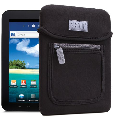 USA Gear 17,8 cm (7) Tablet Schutzhülle mit gepolstertem Neopren, Aufbewahrungsfach mit Reißverschluss und Tragegriff - Kompatibel mit Polaroid 7 -Tablets und Anderen Tablets mit ähnlichen Größen