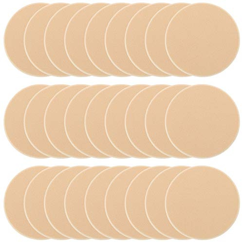 25 Pcs Women's Round Soft Makeup Beauty Eye Face Foundation Blender Facial Smooth Powder Puff Cosmetics Blush Applicators Sponges Use for Dry and Wet