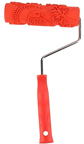 Pattern Paint Roller, 7.1in Embossed Wall Painting Roller Embossed Wall Painting Roller Decorative Rubber Roller for DIY Home Decoration