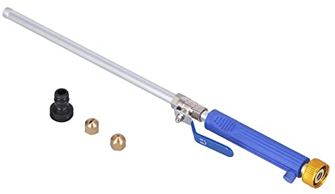 Pulvérisateur D'eau Haute Pression pulverisateur toiture pulverisateur lance telescopique Avec Coupleur En Laiton Et 2 Buses Pistolet de nettoyage haute pression Outil Pour le Nettoyage du Jardin