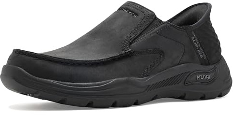 Skechers Men's Arch Fit Motley - Milo Black/Black - 12 WW
