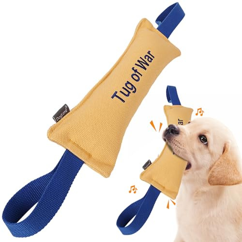 PETCUTE Juguete para Remolcar para Perros,Juguetes para Perros,Juguete para Morder para Perros con 2 Asas Fuertes,Juguetes Perros de Entrenamiento,K9 Dummy y Motivador Canino Resistente y Duradero