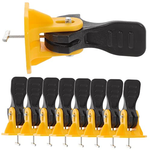 Uonlytech 50pezzi Kit Livellamento Per Piastrelle Riutilizzabili Per Installazione Distanziatori e Livellatori Per e Riduzion Stress