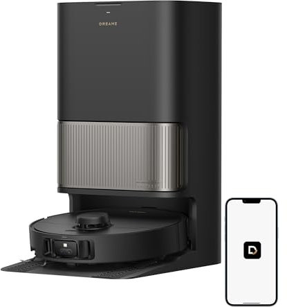DREAME L40s Pro Ultra Robot Aspirateur, 19 000 Pa, Brosse Double HyperStream, Franchit 4 cm, Brosse latérale extensible et relevable, Nettoyage à la serpillière à l'eau chaude à 75°C,Auto-nettoyant3.0
