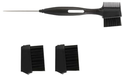 DEVNWIGMO Peine para Cardar, Peine para Peinar El Cabello, Cepillo de Cola de para Cardar, Cepillo para Pestañas, Peine para Pestañas para Salón de Belleza, NEGRO