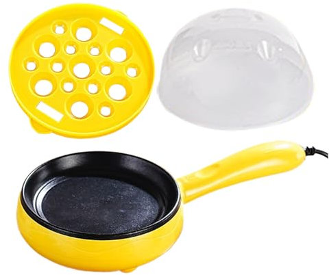 Poêle électrique multifonction résistante à la chaleur pour omelettes, viande, petit-déjeuner, dîner, collations