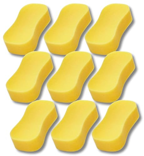 18 x Jumbo Car Sponges - Large Car Wash Sponges Perfect for Car & Auto Care, Window Cleaning, Wheel Cleaning and Motorbikes - Made in the UK