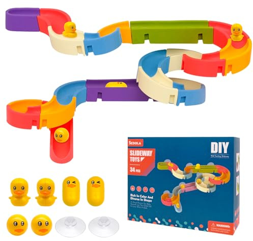 34 piezas de juguetes de baño para niños, juguete de baño para niños, juguete de baño para niños a partir de 3, 4, 5, 6 años, regalo divertido para niñas y niños, juguetes de baño para bebés