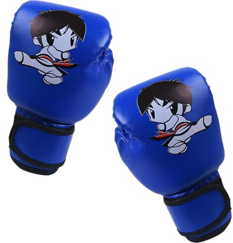 Kids Punching Gloves - 17x25cm Boxing Gear | PU Leather Durable Material Long Wrist Support - Training Gloves For Children | Perfect For Martial Arts, Sports Practice, And Birthday