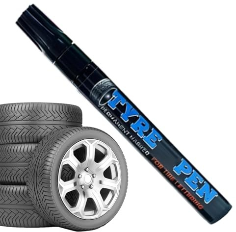 Générique Stylo De Peinture Pour Lettrage Des Pneus | Marqueur Dessin Pneu Permanent Résistant aux Intempéries Effaçable | Stylo Peinture pour Lettrage sur Roues de Voiture | Pour