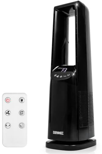 Duronic FN72 BK Ventilador de Torre 60W con Mando y Temporizador