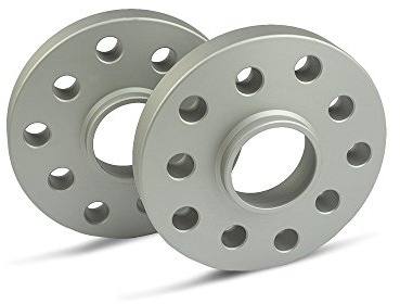 SCC Spurverbreiterung 12436E - silber eloxiert - LK: 112/5 NLB: 66,5 - 20mm - 2 Stück