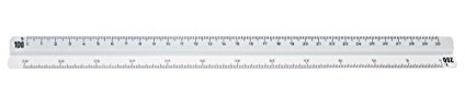 Faber-Castell - 153-B Righello triangolare, materiale didattico