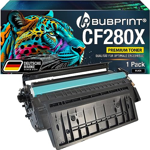 Bubprint Toner kompatibel als Ersatz für HP CF280X 80X für LaserJet Pro 400 M401A M401D M401DN M401DNE M401DW M401N MFP M425DN M425DW 6900 Seiten Schwarz Black