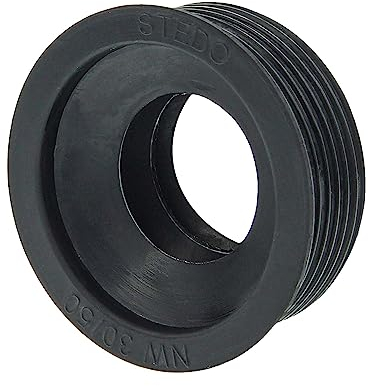 tecuro Siphon-Gummimanschette zum Anschluss an HT-Abflussrohr Muffe oder Siphonbögen Außen Ø 50 mm x Innen Ø 30-32 mm