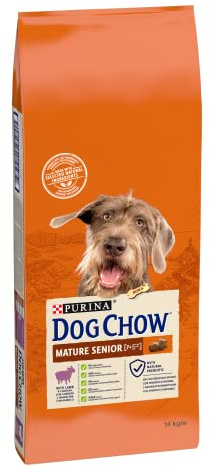 PURINA DOG CHOW Mature&Senior Crocchette per Cani Anziani con Agnello Sacco da 14 kg