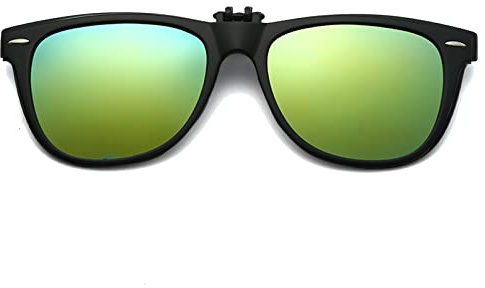 Long Keeper Clip para Gafas para Sol Clip Gafas de Sol Polarizadas Hombre Mujer Antirreflejo Clip on Flip Up Gafas de Sol para Gafas Graduadas