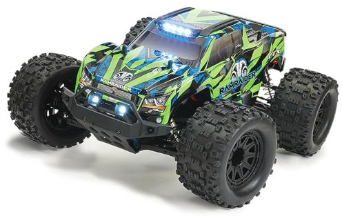 FTX RAMRAIDER 1/10 BRUSHLESS MONSTER TRUCK RTR - GREEN/BLUE