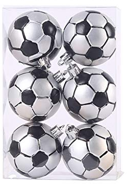 Weihnachtsbaumschmuck 6cm Weihnachtskugel Fußball Baseball Fußball Basketball Weihnachtsbecher 408