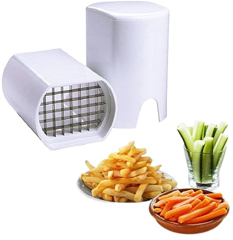 Coupe Pommes de Terre Coupe-Frites - Coupe Frites avec Lame en Acier Inoxydable - Presse Frites pour Pommes de Terre Carottes Concombres Oignons