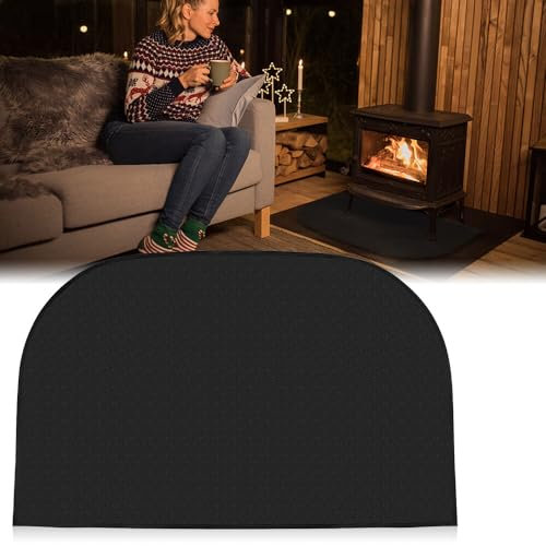 SKJJL Tappeto Ignifugo per Camino, Tappetino Ignifugo per Camino, Tappeto per Stufa a Legna, Tappeti Ignifughi per Camini, Caminetto Focolare Tappeto per Stufa, Camino (50×100 cm)