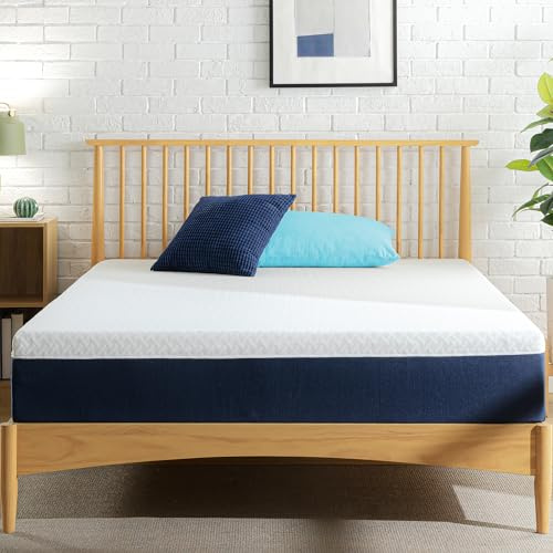 ZINUS 10 Inch Queen Cooling Comfort Hybrid Mattress [New Version], Fiberglass Free, Medium Firm Feel, Motion Isolation, Certified Safe Foams & Fabric