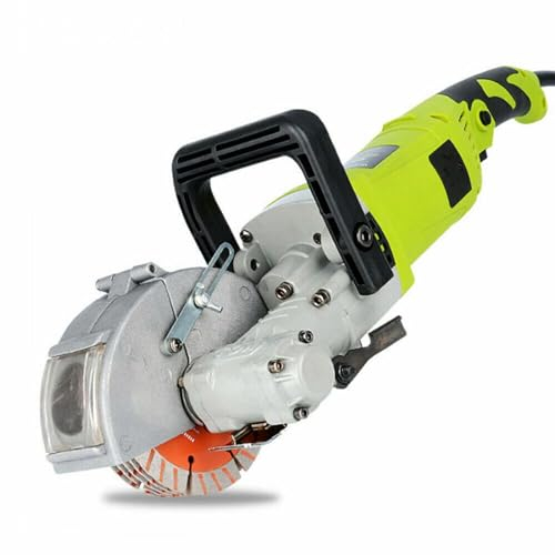 LENDISIY spårfräs väggfräs 4 000 W, murfräs, spårfräs, väggfräs med 5 sågblad, max. Spårdjup och bredd 35 mm, elektrisk vägg chaser för skärning av marmor, granit, betong