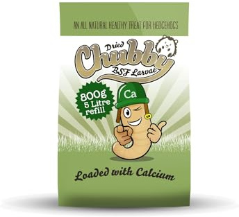Chubby Dried Calciworms 5 Litre Refil Bag High Calcium Treat for Hedgehogs