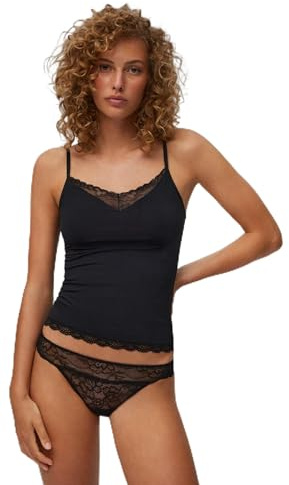 YSABEL MORA Camiseta de Tirantes con Detalle de Encaje para Mujer | Ligero encaje para diario, sin mangas para días cálidos o como capa base, estilo versátil y femenino