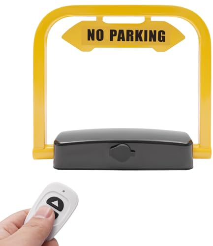 BJTDLLX Parkeringsspärr med fjärrkontroll, automatisk parkeringsspärr antikollision 180°, bilparkeringslås parkeringslås elektriskt parkeringslås bilparkeringslås
