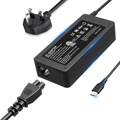 45W USB C Laptop Charger,Compatible with for HP Spectre x360, Envy, Chromebook, Elitebook x360, Pavilion, Elite x2 Travel Power Supply Adapter