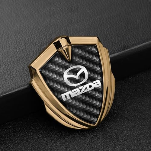QSLLLY Auto Emblema Adesivo per Mazda CX-3/CX-4/CX-5 CX-30 CX-60,6cm X 6.5cm,Anteriore e Posteriore Carrozzeria Tuning Accessori Logo Adesivo Lettere di Emblema,B-Normal