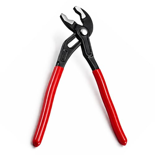 10 Zoll High Performance Water Pump Pliers, Große Wasserpumpenzange, Rohrzange Groß mit Schnellverschluss, Slide Joint Groove, Ergonomischer Griff