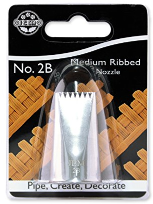 JEM - Bocchetta Decorativa a Intreccio in Acciaio Inox per Sac à Poche, Media, n. 2B