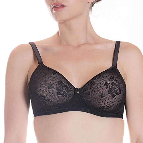 Lepel Reggiseno 380 Coppa C Leggermente Imbottito Colore Bianco (5 - XL, Nero)
